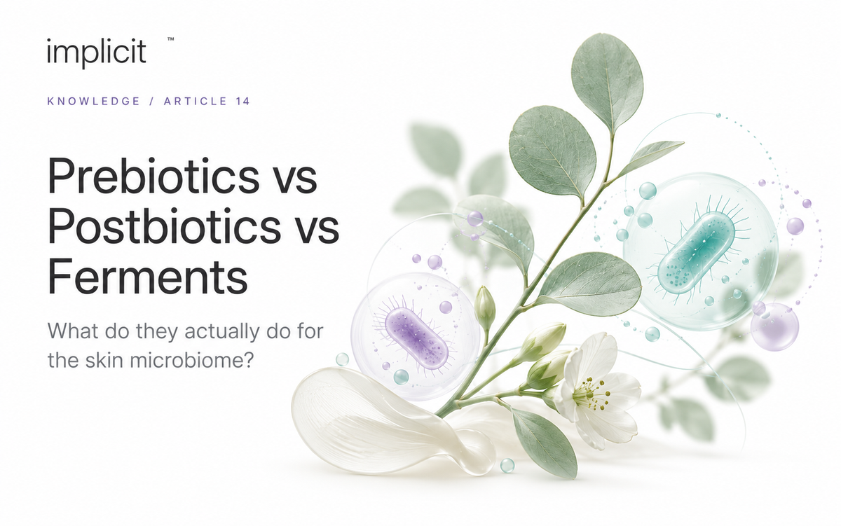 Prebiotics vs Postbiotics vs Ferments: What Do They Do for Skin?