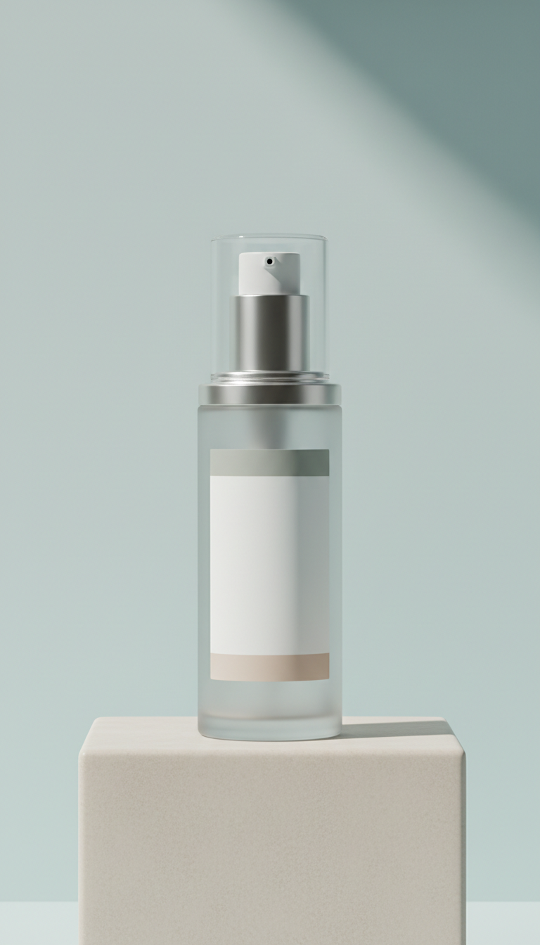 Retinol Brightening Serum In Glass Bottle