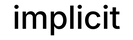 implicit skincare logo in black