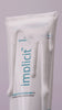 How to apply Brand implicit S.H.I.E.L.D. barrier repair gel cream, showing the lightweight moisturizer dispensed and spread onto clean skin.